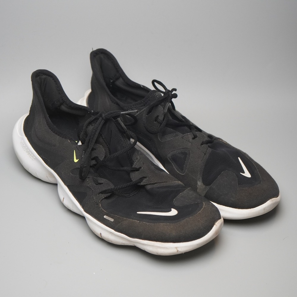 Nike Free RN 5.0 Mens Running Shoes Black White AQ1289-003 Size 10.5